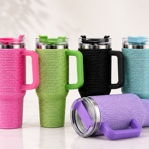 Mug termo de diamante 40oz con asa